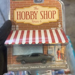 Greenlight The Hobby Shop Dodge Charger With Race Car Driver