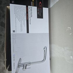 Pull-Out Chrome Single Hole Kitchen Faucet