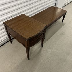 Vintage Hammary Solid Wood Coffee Table and One (1) End Table