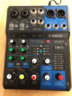 Yamaha MG06X Mixer 6-Inputs 6-Effects and Phantom Power
