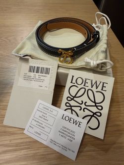 LOEWE L Buckle Belt – Black/Gold – Size 65