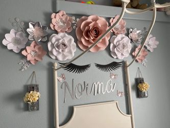 Cardstock paper flowers decoration