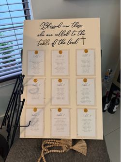 Baptism seating chart