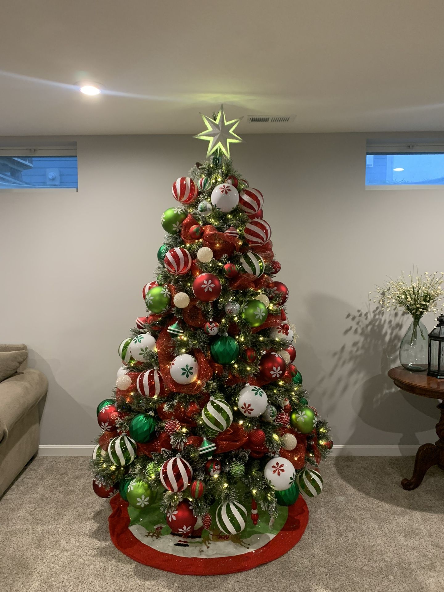 8”Christmas Tree With Lights