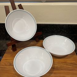 3 Corelle Rosemarie  Vegetable Serving Bowls
