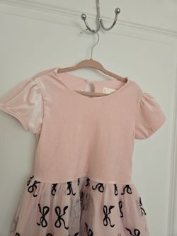 PinkBow girl dress
