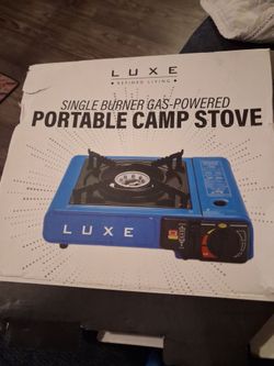 Luxe Single Burner Gas Portable Camp Stove - Open Box (Unused)