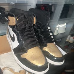 Gold Toe Jordan 1 VNDS Size 13