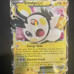 Pokemon Card: Emolga EX- XY Base Set- Ultra Rate- 46
