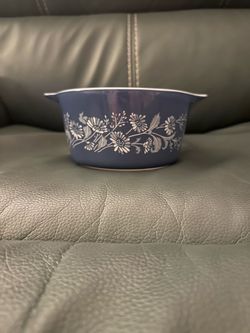Pyrex Vintage COLONIAL MIST 1L Bowl  473-B Pour Tab handles on each side