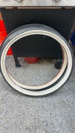 Whitewall Bicycle Tires Set of Two