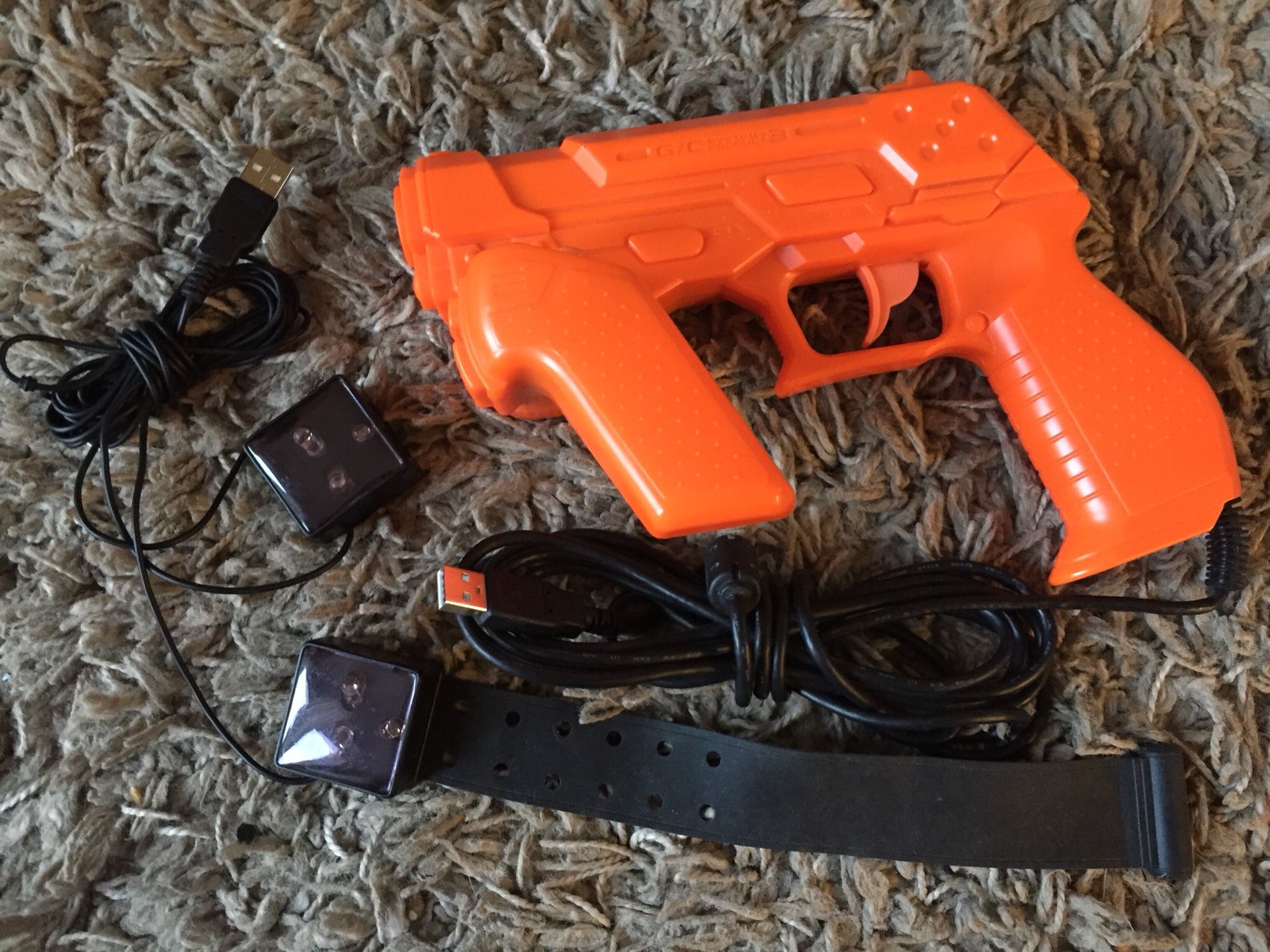 Namco NC-109 Guncon 3 Orange Light Gun Controller PS3 Playstation 3 Time Crisis