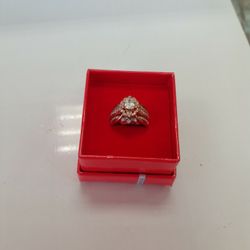 Womens Cluster Ring Rose Gold 14K 8.5G 2.7 Karat Natural Diamonds 