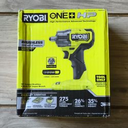 RYOBI ONE+ HP 18V Brushless Cordless Compact 1/2 in 4 Mode Impact Wrench (Tool Only)