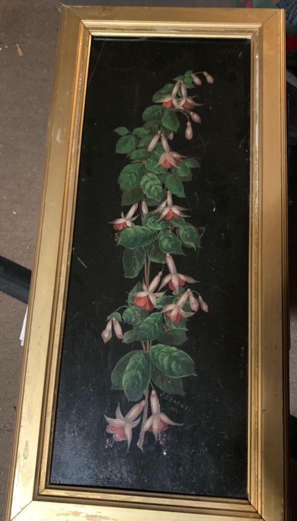 Victorian Hearse Painted Panel