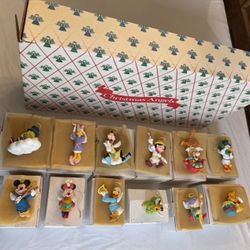 Vintage Grolier Disney Christmas Angel Ornament Complete Set Of 12-offers