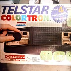 Vintage Telstar Colortron Coleco Video Game 4 In 1