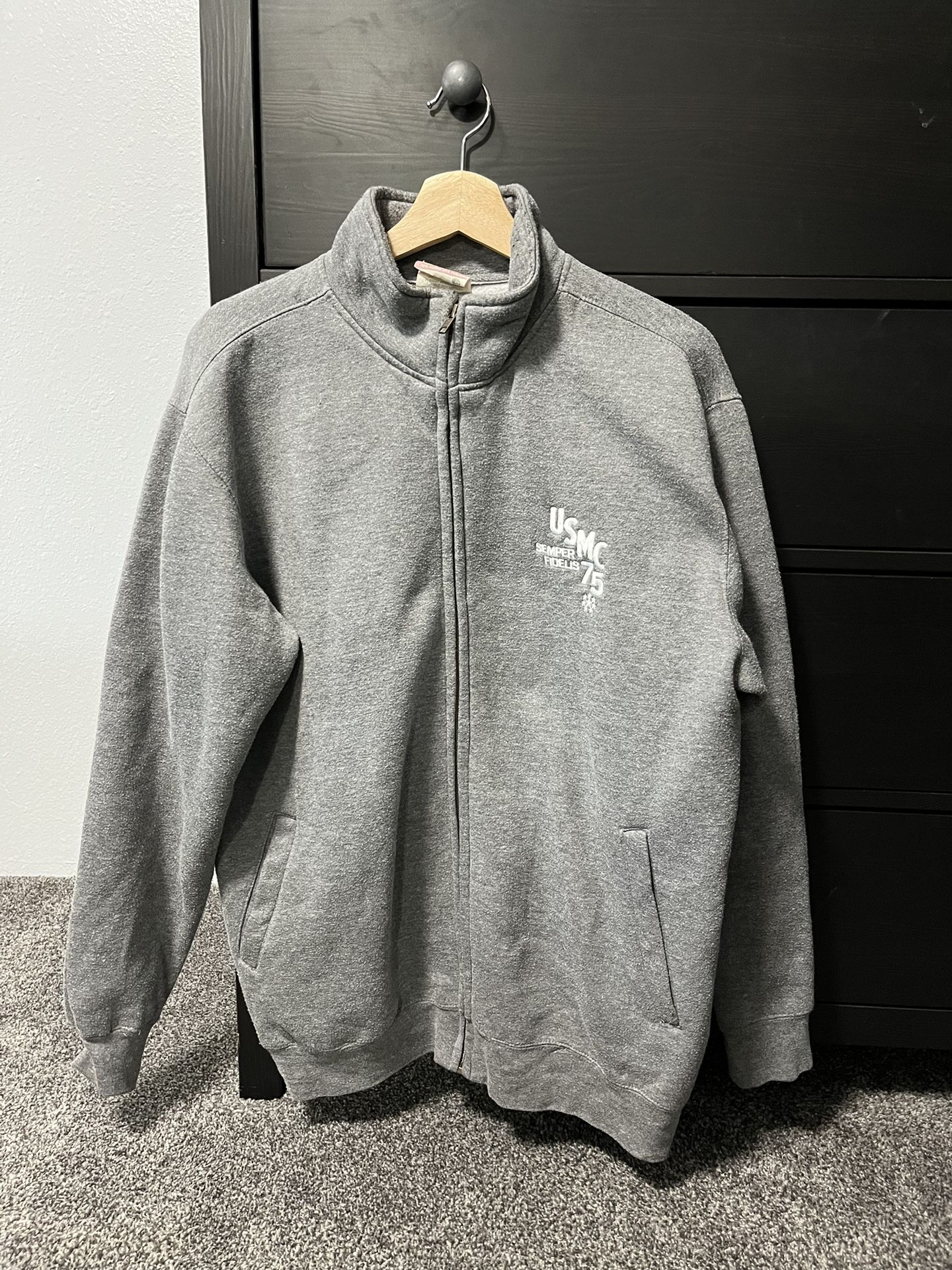 USMC - Zip Up Sweater Jacket (Large)