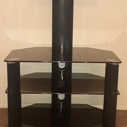 Glass Shelved Entertainment Stand