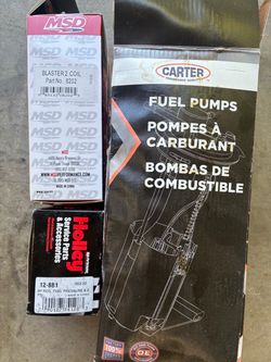 BBC fuel pump, regulator and coil.