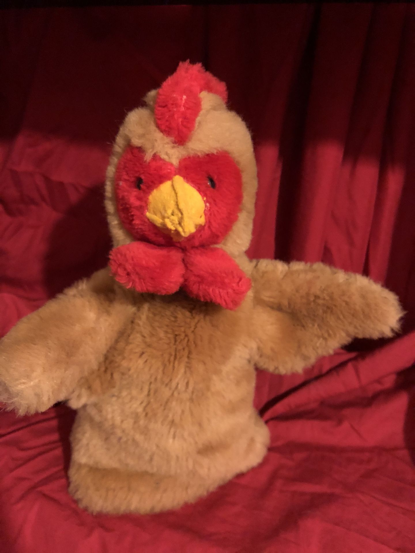 R Dankin & Co vintage 1981 hand puppet rooster chicken plush hand puppet ! Rare! Collector hand puppet 1980’s