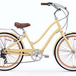 Sixthreezero bike, barely used With leather Details! 