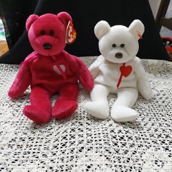 Valentino And Valentina Beanie Baby Original 1993 And 1999