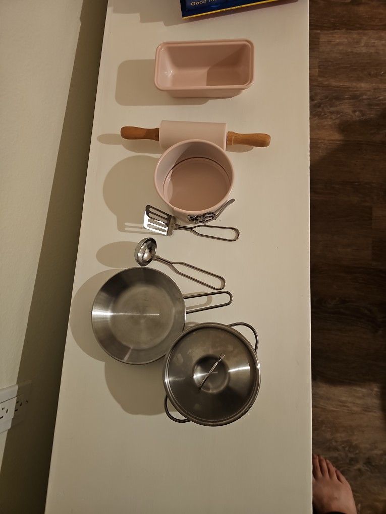 Kids Kitchen Play Utensils