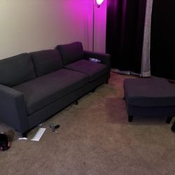 Navy blue couch ( Three Seater )