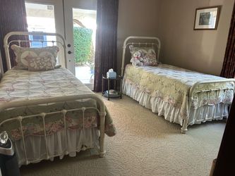 Matching twin bed set