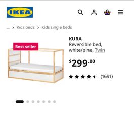 IKEA KURA bed