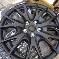 NEW 16" Auto Drive Black Wheel Covers – 4 Pack 
