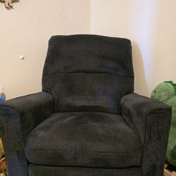 Altari Navy Ashley Furniture Manual Recliner