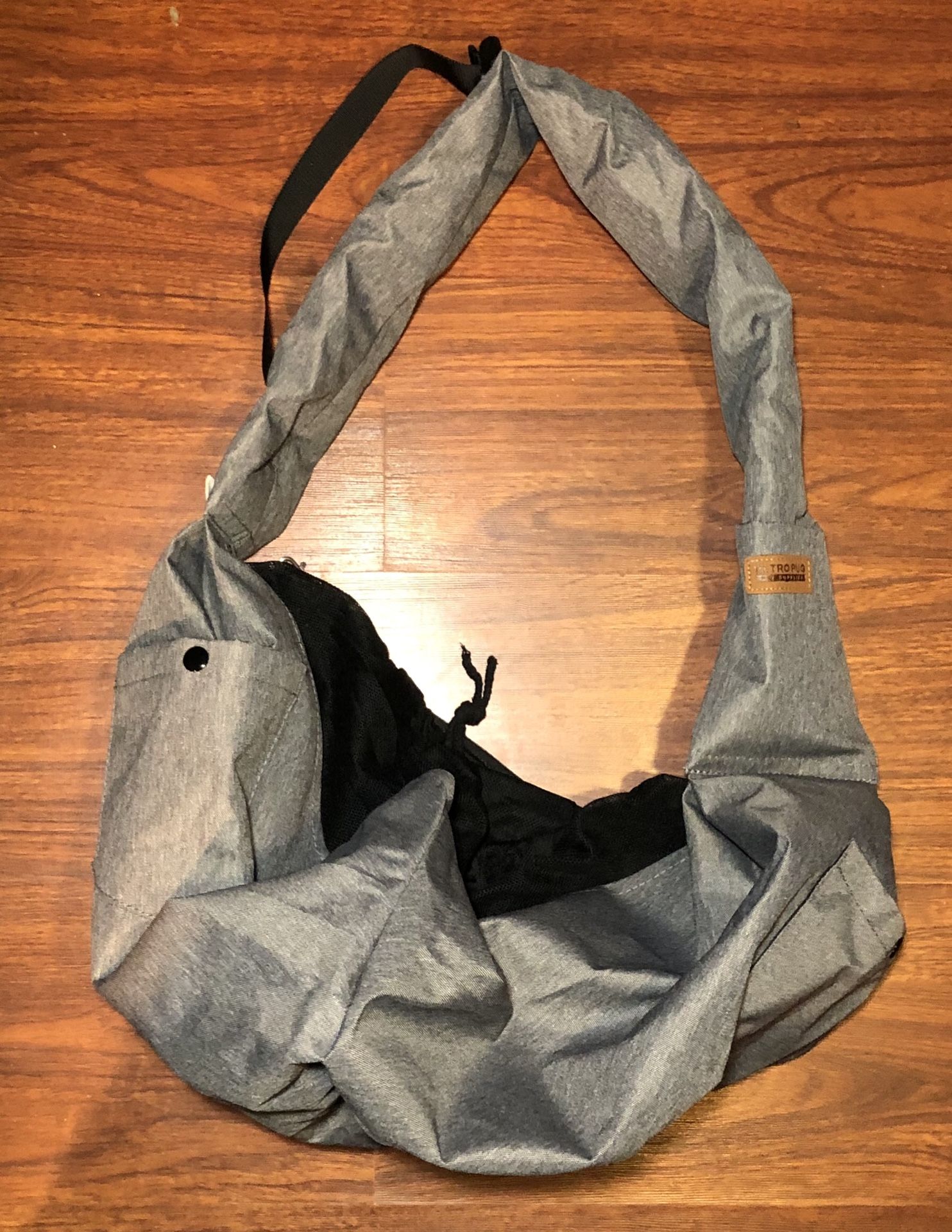 Retro Pug Pet Sling Carrier Bag