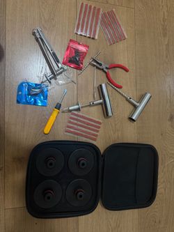 Tesla Jack Pads 4-Pack + Complete Tire Repair Plug Kit