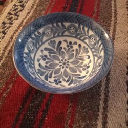 Rare China Dynasty Cobalt Hand Painted Bowl
