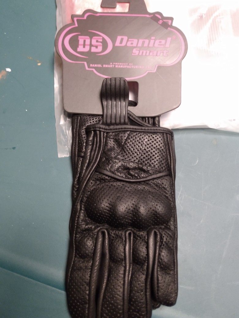 Daniel Smart Leather Motorcycle Gloves Size Small