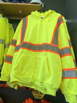 Commander High Visibility Zip Up Hoodie