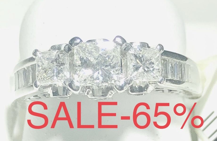 Diamond Ring Engagement NEW 1.21 Carats NATURAL ππ SALE -70% THE APPRAISAL IS FROM WHEN GOLD WAS BELOW $2000 NOW GOLD IS OVER $4000 See Appraisal
