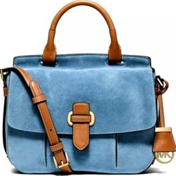 Michael Kors Romy 30S6GRUM3S Denim LG Genuine Denim