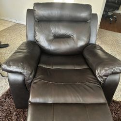 Leather Couch & Recliner 