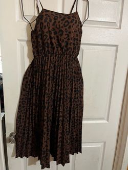 Leopard print dress size(L)