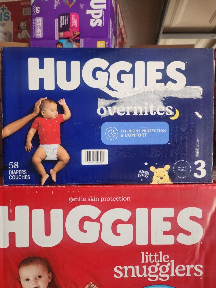 Huggies Overnites 3 $20 Each Box.