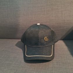 Black Gucci GG Hat