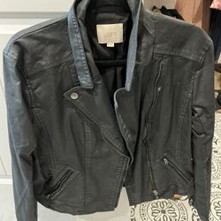 Faux Leather Jacket - Ladies