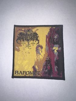 SATANIC WARMASTER, BAFOMET, SEW ON WOVEN PATCH