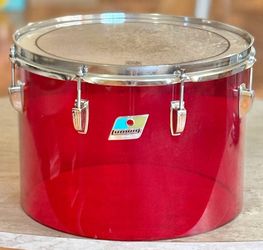 CRACKED! Vintage 70's Ludwig Vistalite 14" Concert Tom Red Acrylic for Drum Set