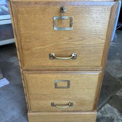 Wooden File Cabinet