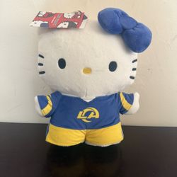 Hello Kitty LA Rams Plushie 