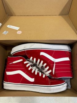 Vans Sk8-Hi Red White High-Top Sneakers